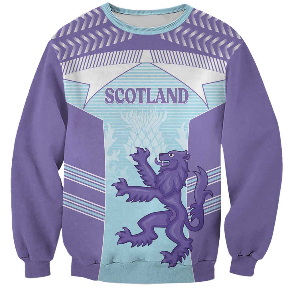 Scotland Football Custom Sweatshirt 2026 Come On Scottish Dragon Thistle Cyan - Wonder Print Shop