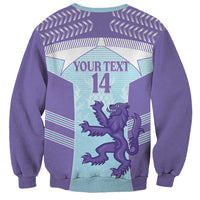 Scotland Football Custom Sweatshirt 2026 Come On Scottish Dragon Thistle Cyan - Wonder Print Shop
