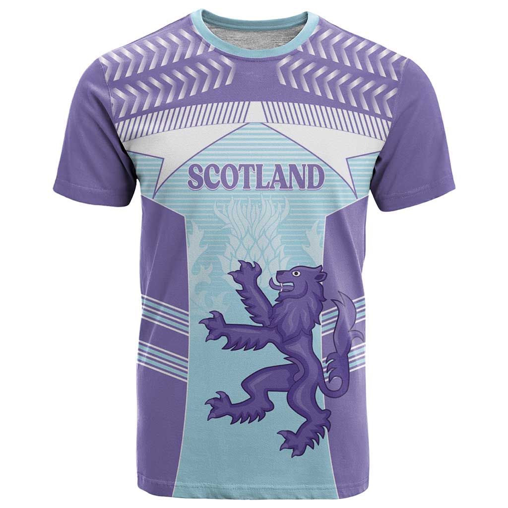 Scotland Football Custom T Shirt 2026 Come On Scottish Dragon Thistle Cyan - Wonder Print Shop