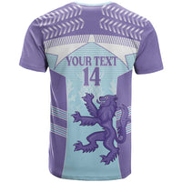 Scotland Football Custom T Shirt 2026 Come On Scottish Dragon Thistle Cyan - Wonder Print Shop