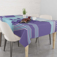 Scotland Football Custom Tablecloth 2026 Come On Scottish Dragon Thistle Cyan - Wonder Print Shop