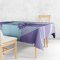 Scotland Football Custom Tablecloth 2026 Come On Scottish Dragon Thistle Cyan - Wonder Print Shop