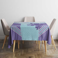 Scotland Football Custom Tablecloth 2026 Come On Scottish Dragon Thistle Cyan - Wonder Print Shop