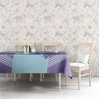 Scotland Football Custom Tablecloth 2026 Come On Scottish Dragon Thistle Cyan - Wonder Print Shop