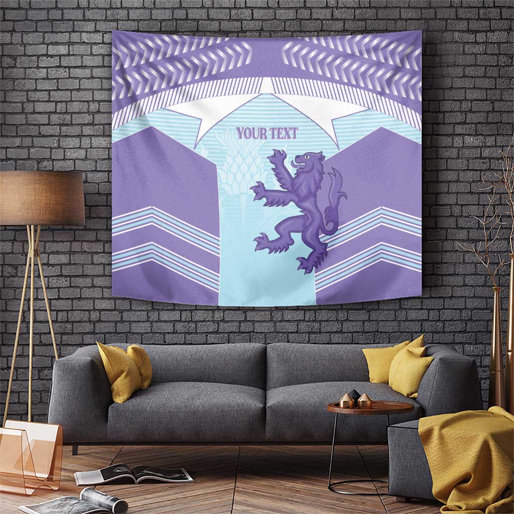 Scotland Football Custom Tapestry 2026 Come On Scottish Dragon Thistle Cyan - Wonder Print Shop