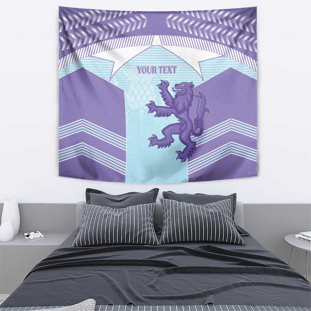 Scotland Football Custom Tapestry 2026 Come On Scottish Dragon Thistle Cyan - Wonder Print Shop