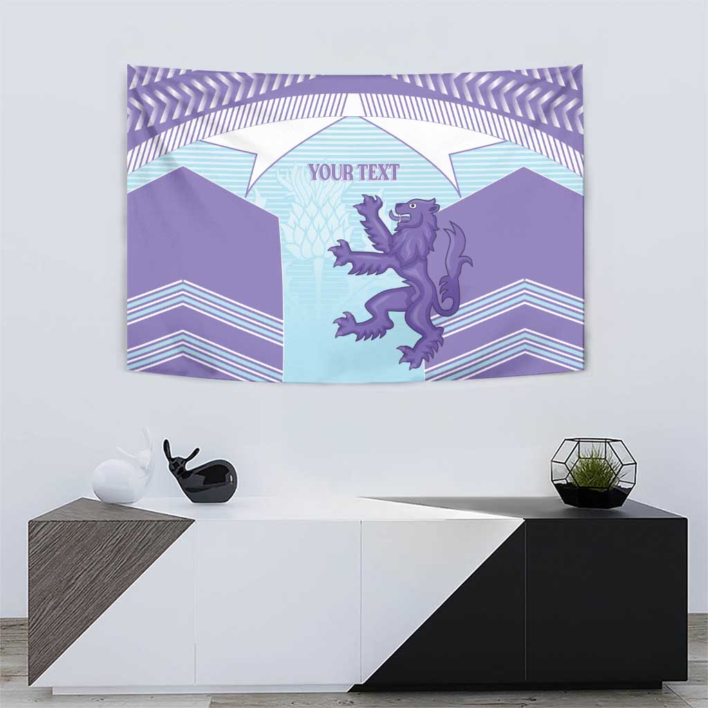 Scotland Football Custom Tapestry 2026 Come On Scottish Dragon Thistle Cyan - Wonder Print Shop