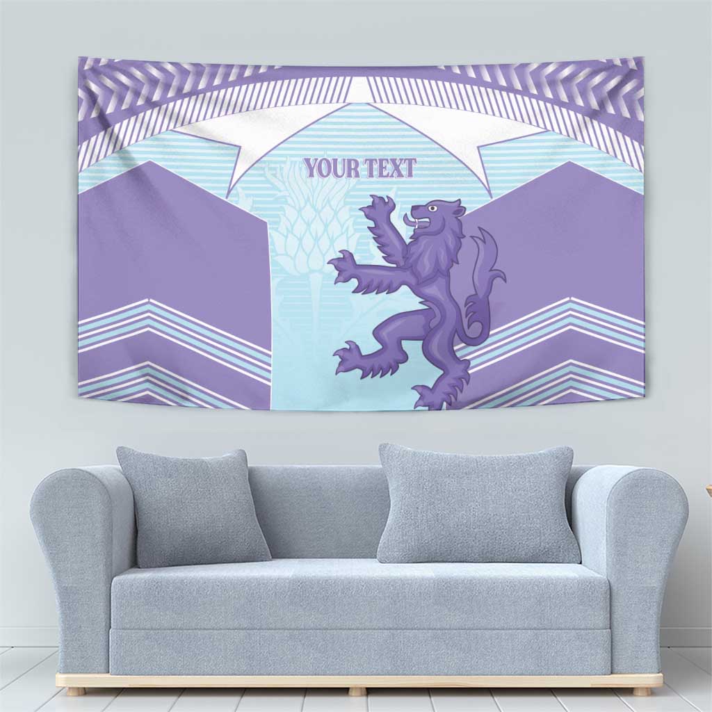Scotland Football Custom Tapestry 2026 Come On Scottish Dragon Thistle Cyan - Wonder Print Shop
