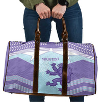 Scotland Football Custom Travel Bag 2026 Come On Scottish Dragon Thistle Cyan - Wonder Print Shop