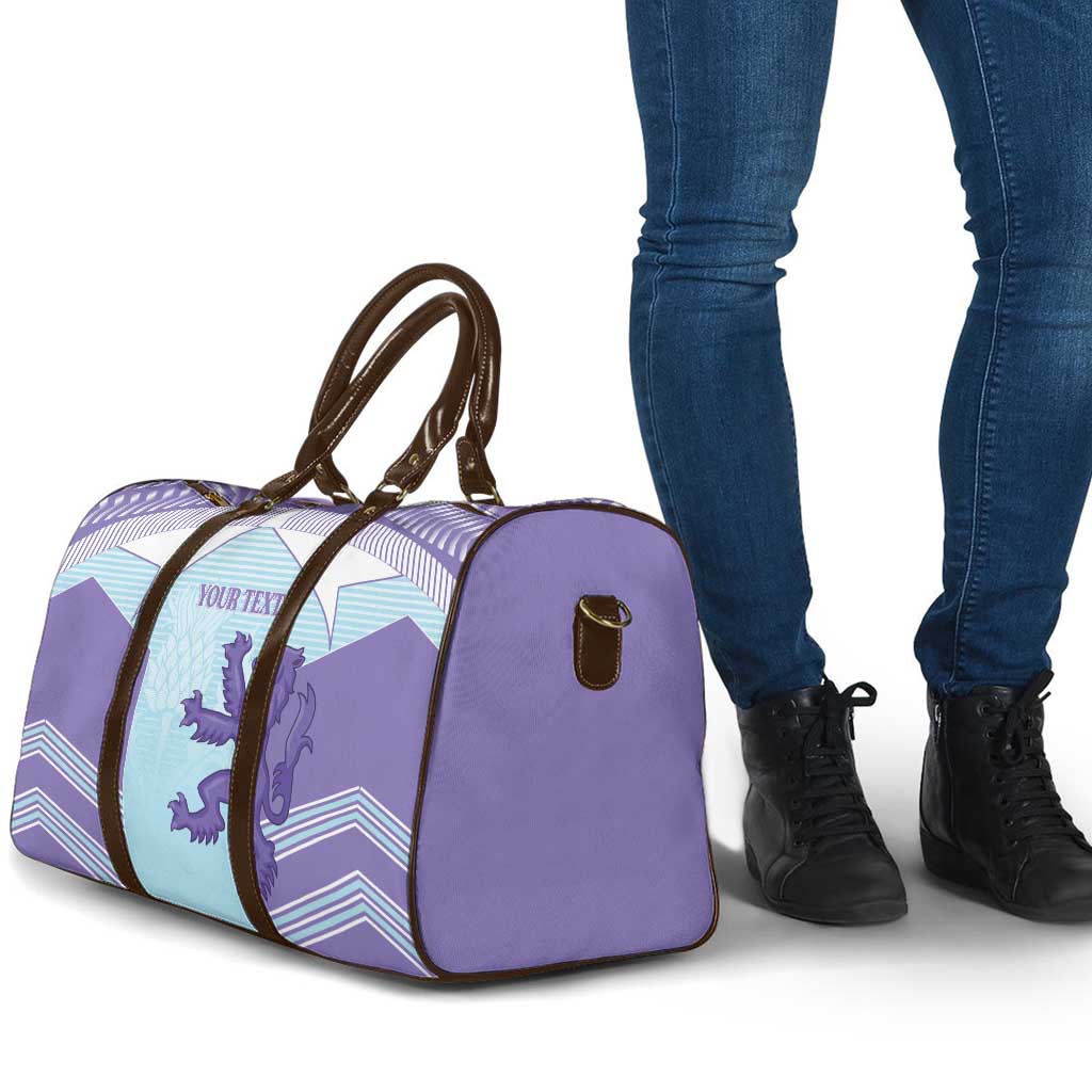 Scotland Football Custom Travel Bag 2026 Come On Scottish Dragon Thistle Cyan - Wonder Print Shop