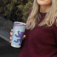 Scotland Football Custom Tumbler Cup 2026 Come On Scottish Dragon Thistle Cyan - Wonder Print Shop