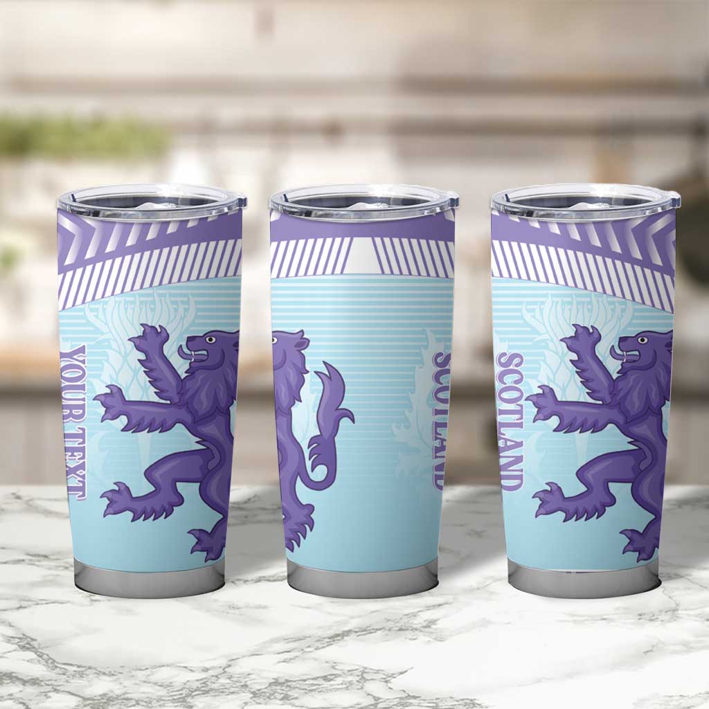 Scotland Football Custom Tumbler Cup 2026 Come On Scottish Dragon Thistle Cyan - Wonder Print Shop