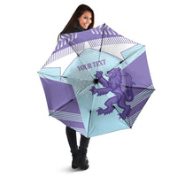 Scotland Football Custom Umbrella 2026 Come On Scottish Dragon Thistle Cyan - Wonder Print Shop