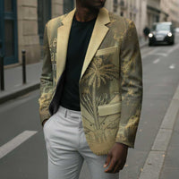 Personalized Afro Haiti Le Saut Blazer Ayiti Waterfall Vintage Grunge Style - Wonder Print Shop