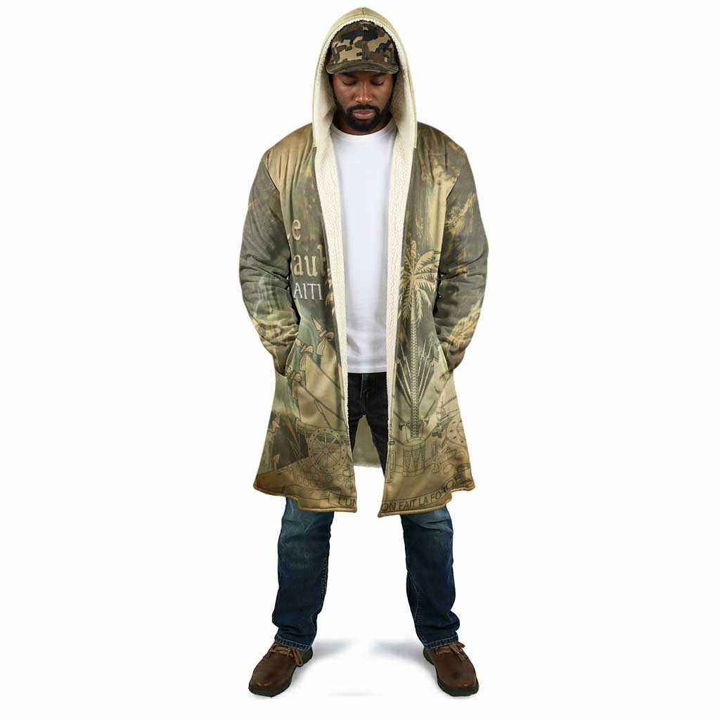 Personalized Afro Haiti Le Saut Cloak Ayiti Waterfall Vintage Grunge Style - Wonder Print Shop