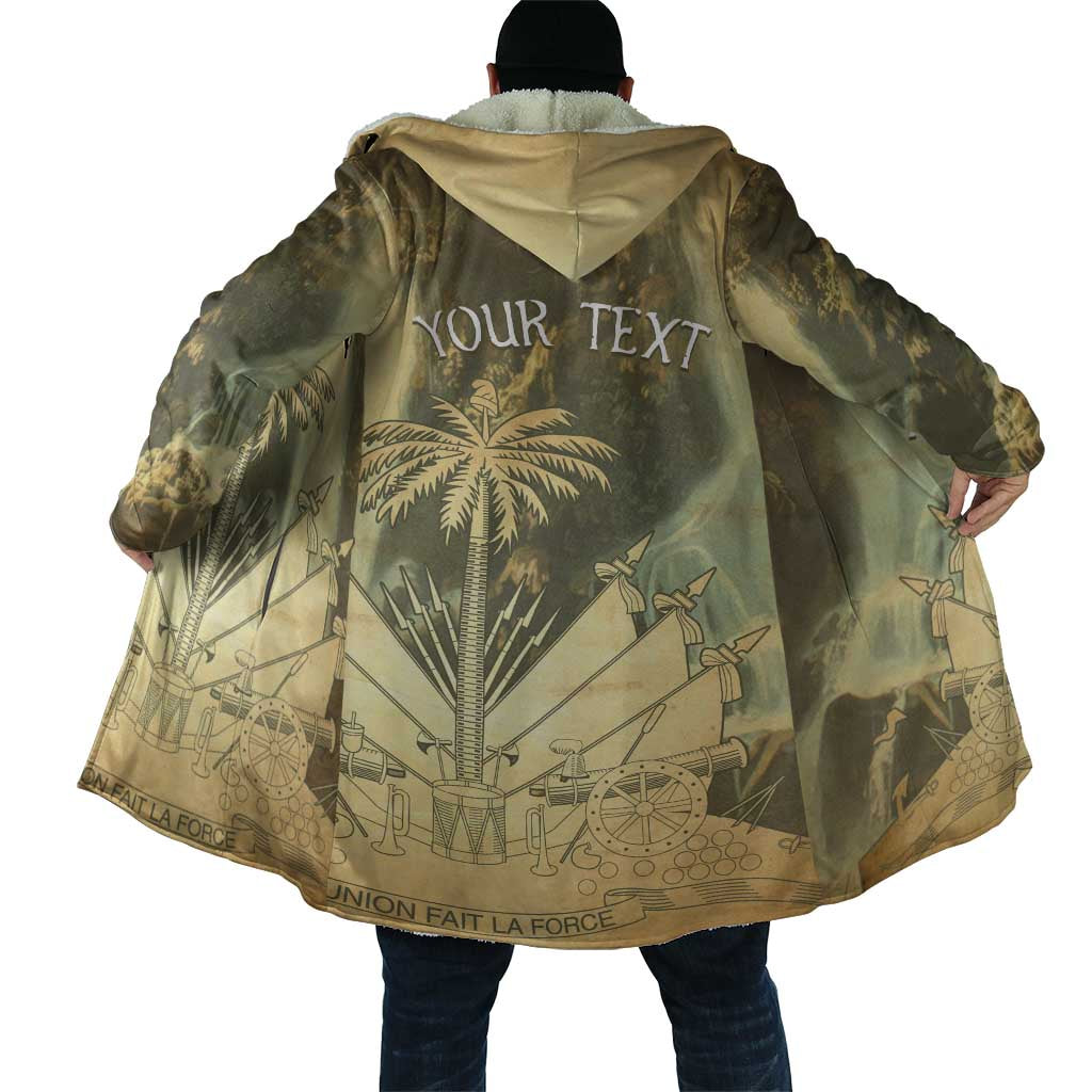 Personalized Afro Haiti Le Saut Cloak Ayiti Waterfall Vintage Grunge Style - Wonder Print Shop