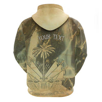 Personalized Afro Haiti Le Saut Hoodie Ayiti Waterfall Vintage Grunge Style - Wonder Print Shop