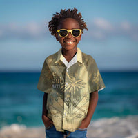 Personalized Afro Haiti Le Saut Kid Hawaiian Shirt Ayiti Waterfall Vintage Grunge Style - Wonder Print Shop