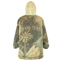 Personalized Afro Haiti Le Saut Kid Wearable Blanket Hoodie Ayiti Waterfall Vintage Grunge Style - Wonder Print Shop