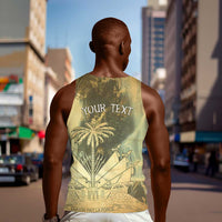 Personalized Afro Haiti Le Saut Men Tank Top Ayiti Waterfall Vintage Grunge Style - Wonder Print Shop