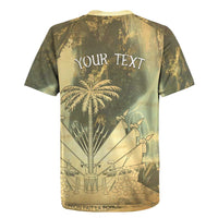 Personalized Afro Haiti Le Saut Rugby Jersey Ayiti Waterfall Vintage Grunge Style - Wonder Print Shop