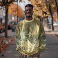 Personalized Afro Haiti Le Saut Sweatshirt Ayiti Waterfall Vintage Grunge Style - Wonder Print Shop