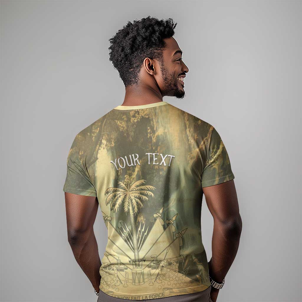 Personalized Afro Haiti Le Saut T shirt Ayiti Waterfall Vintage Grunge Style - Wonder Print Shop