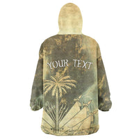 Personalized Afro Haiti Le Saut Wearable Blanket Hoodie Ayiti Waterfall Vintage Grunge Style - Wonder Print Shop