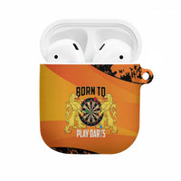 Netherlands Darts AirPods Case Born To Play Darts Grunge Style - Wonder Print Shop