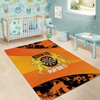 Netherlands Darts Area Rug Born To Play Darts Grunge Style - Wonder Print Shop