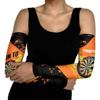 Personalised Netherlands Darts Arm Sleeves Born To Play Darts Grunge Style - Wonder Print Shop