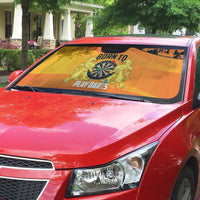 Netherlands Darts Auto Sun Shade Born To Play Darts Grunge Style - Wonder Print Shop