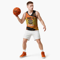 Personalised Netherlands Darts Basketball Jersey Born To Play Darts Grunge Style - Wonder Print Shop
