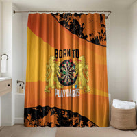 Netherlands Darts Bathroom Set Born To Play Darts Grunge Style - Wonder Print Shop