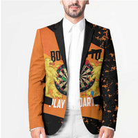 Personalised Netherlands Darts Blazer Born To Play Darts Grunge Style - Wonder Print Shop