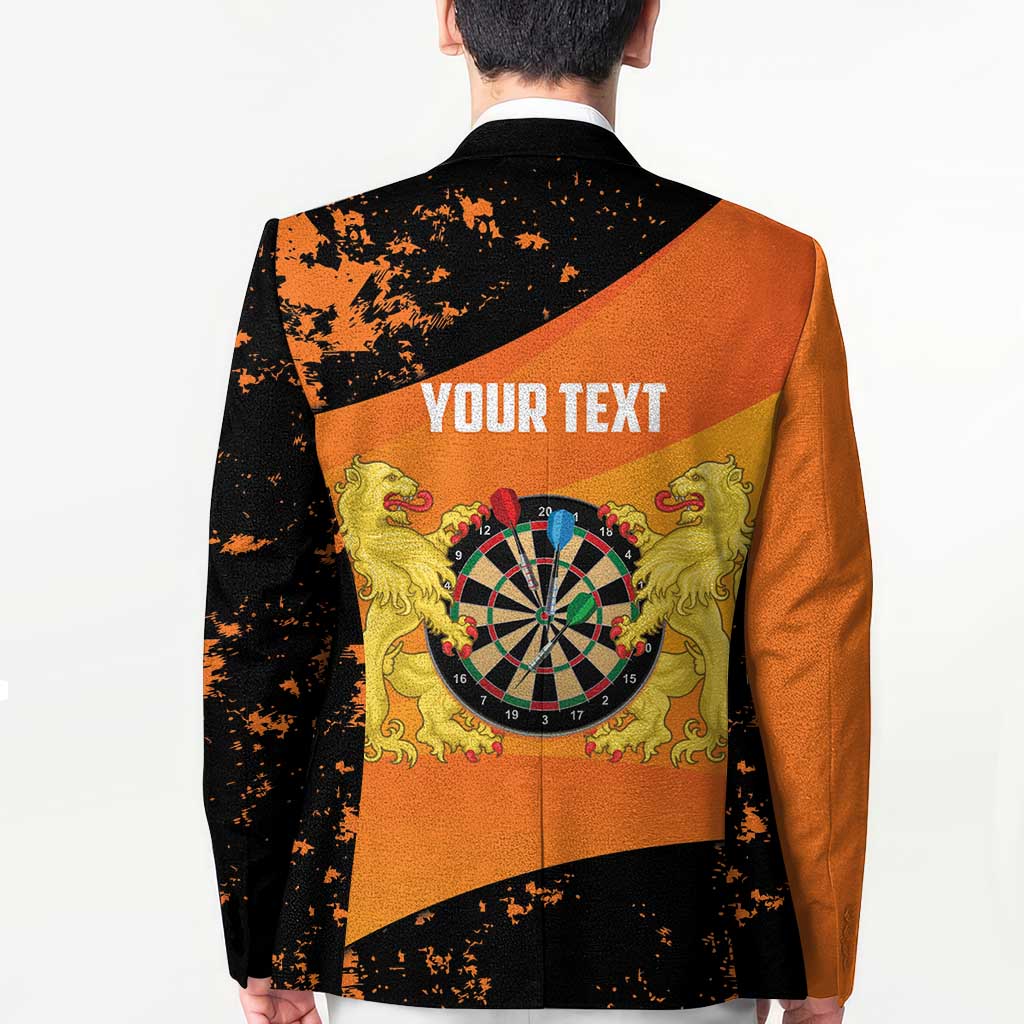 Personalised Netherlands Darts Blazer Born To Play Darts Grunge Style - Wonder Print Shop