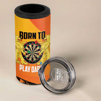 Personalised Netherlands Darts 4 in 1 Can Cooler Tumbler Born To Play Darts Grunge Style - Wonder Print Shop