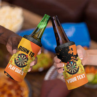 Personalised Netherlands Darts 4 in 1 Can Cooler Tumbler Born To Play Darts Grunge Style - Wonder Print Shop