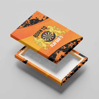 Netherlands Darts Canvas Wall Art Born To Play Darts Grunge Style - Wonder Print Shop