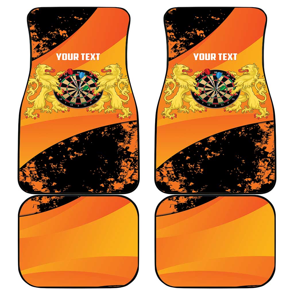 Personalised Netherlands Darts Car Mats Born To Play Darts Grunge Style - Wonder Print Shop