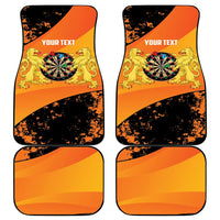 Personalised Netherlands Darts Car Mats Born To Play Darts Grunge Style - Wonder Print Shop