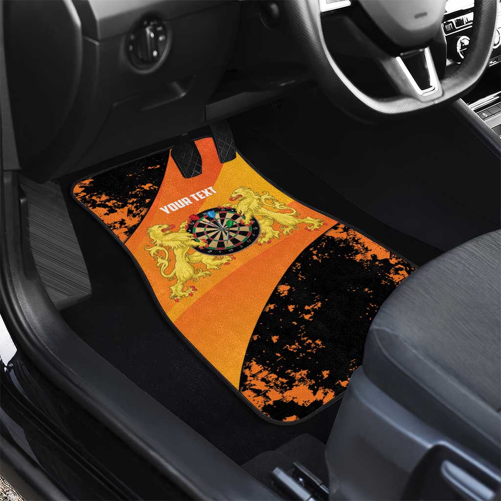 Personalised Netherlands Darts Car Mats Born To Play Darts Grunge Style - Wonder Print Shop