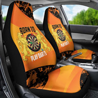 Netherlands Darts Car Seat Cover Born To Play Darts Grunge Style - Wonder Print Shop