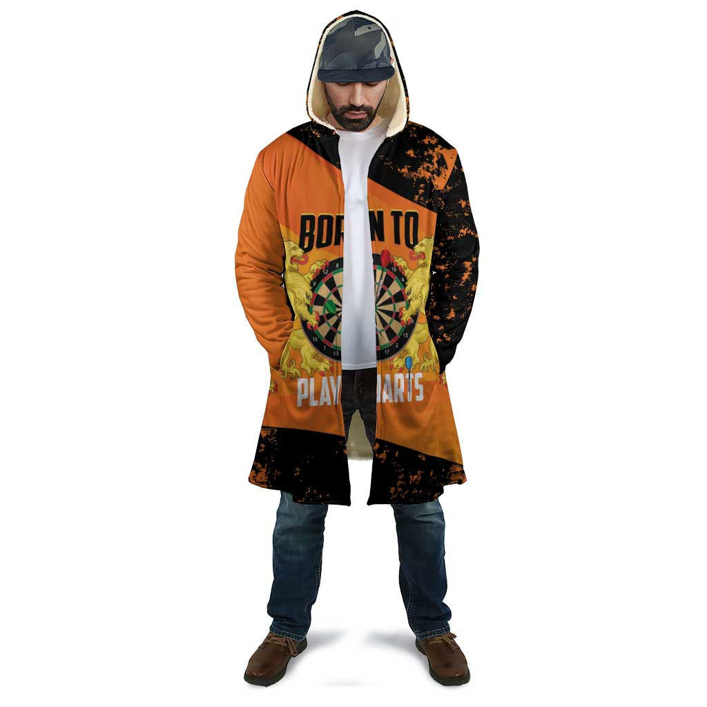 Personalised Netherlands Darts Cloak Born To Play Darts Grunge Style - Wonder Print Shop