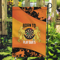 Netherlands Darts Garden Flag Born To Play Darts Grunge Style - Wonder Print Shop