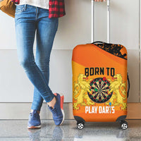 Netherlands Darts Luggage Cover Born To Play Darts Grunge Style - Wonder Print Shop