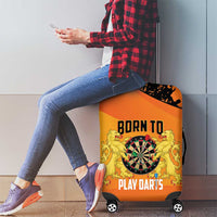 Netherlands Darts Luggage Cover Born To Play Darts Grunge Style - Wonder Print Shop