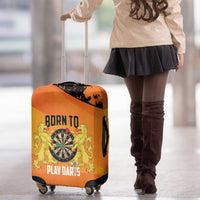 Netherlands Darts Luggage Cover Born To Play Darts Grunge Style - Wonder Print Shop