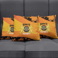 Netherlands Darts Pillow Cover Born To Play Darts Grunge Style - Wonder Print Shop