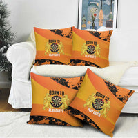 Netherlands Darts Pillow Cover Born To Play Darts Grunge Style - Wonder Print Shop
